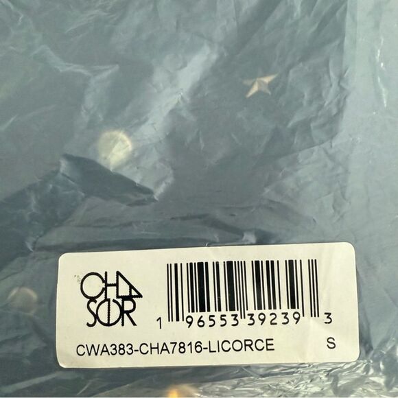 Chaser Black Cropped Embellished Hoodie All Over Jewels Oversized Hoodie Small - Picture 9 of 10